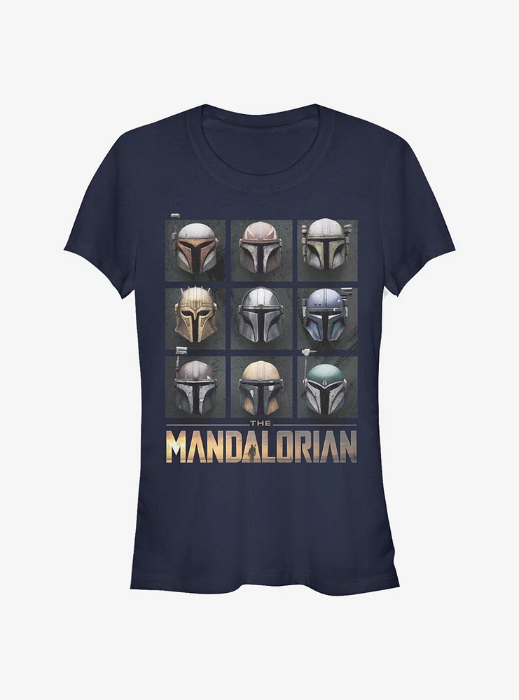 Star Wars The Mandalorian Mando Helmet Boxup Girls T-Shirt