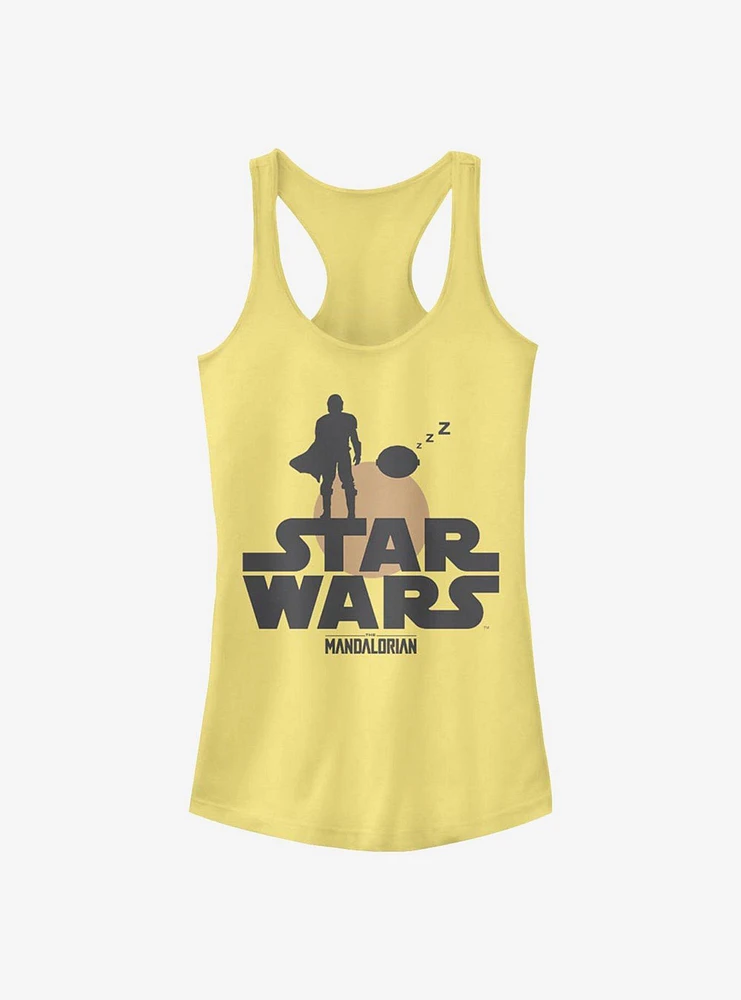 Star Wars The Mandalorian Sunset Duo Girls Tank Top