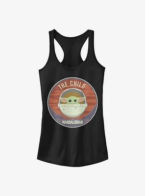 Star Wars The Mandalorian Child Bassinet Badge Girls Tank Top