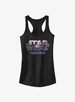 Star Wars The Mandalorian Child Logo Fill Girls Tank