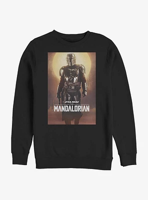 Star Wars The Mandalorian Main Poster Crew Sweatshirt
