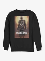 Star Wars The Mandalorian Main Poster Crew Sweatshirt