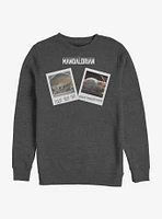 Star Wars The Mandalorian Travel Polaroids Crew Sweatshirt