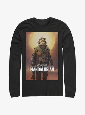 Star Wars The Mandalorian Alien Poster Long-Sleeve T-Shirt