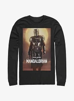 Star Wars The Mandalorian Main Poster Long-Sleeve T-Shirt