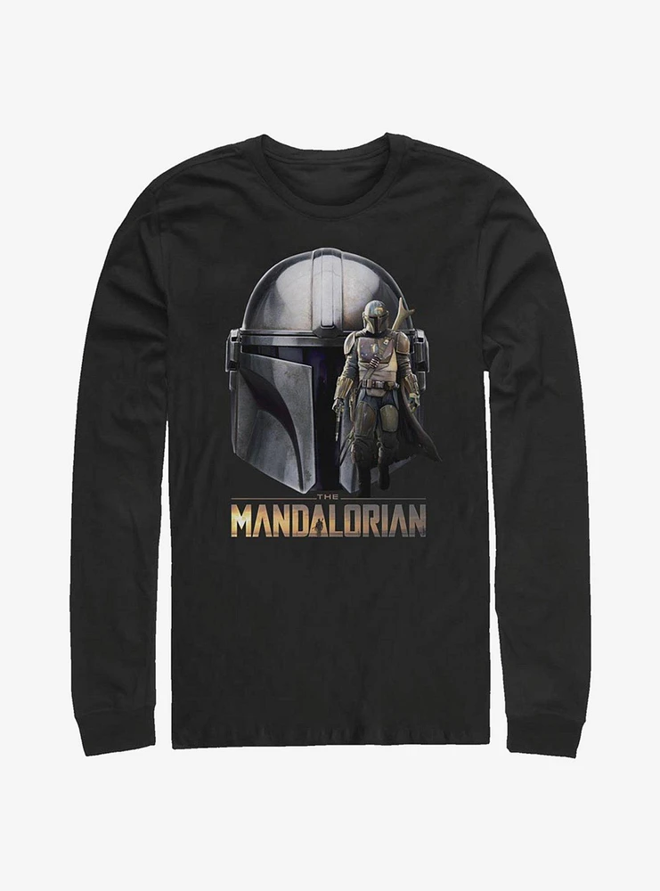 Star Wars The Mandalorian Mando Helmet Long-Sleeve T-Shirt