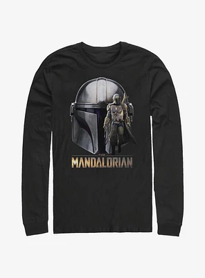Star Wars The Mandalorian Mando Helmet Long-Sleeve T-Shirt