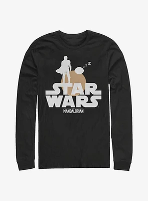 Star Wars The Mandalorian Sunset Duo Long-Sleeve T-Shirt