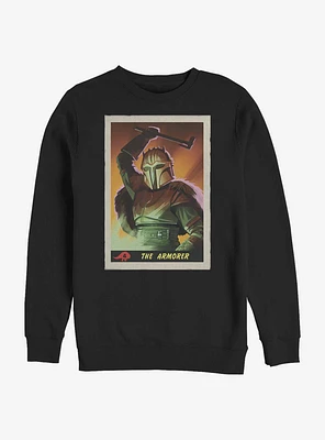 Star Wars The Mandalorian Armorer Card Crew Sweatshirt
