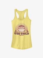 Star Wars The Mandalorian Sunset Child Girls Tank Top