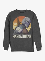 Star Wars The Mandalorian Mando Sunset Crew Sweatshirt