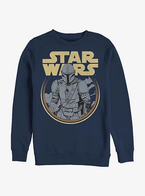 Star Wars The Mandalorian Retro Mando Crew Sweatshirt