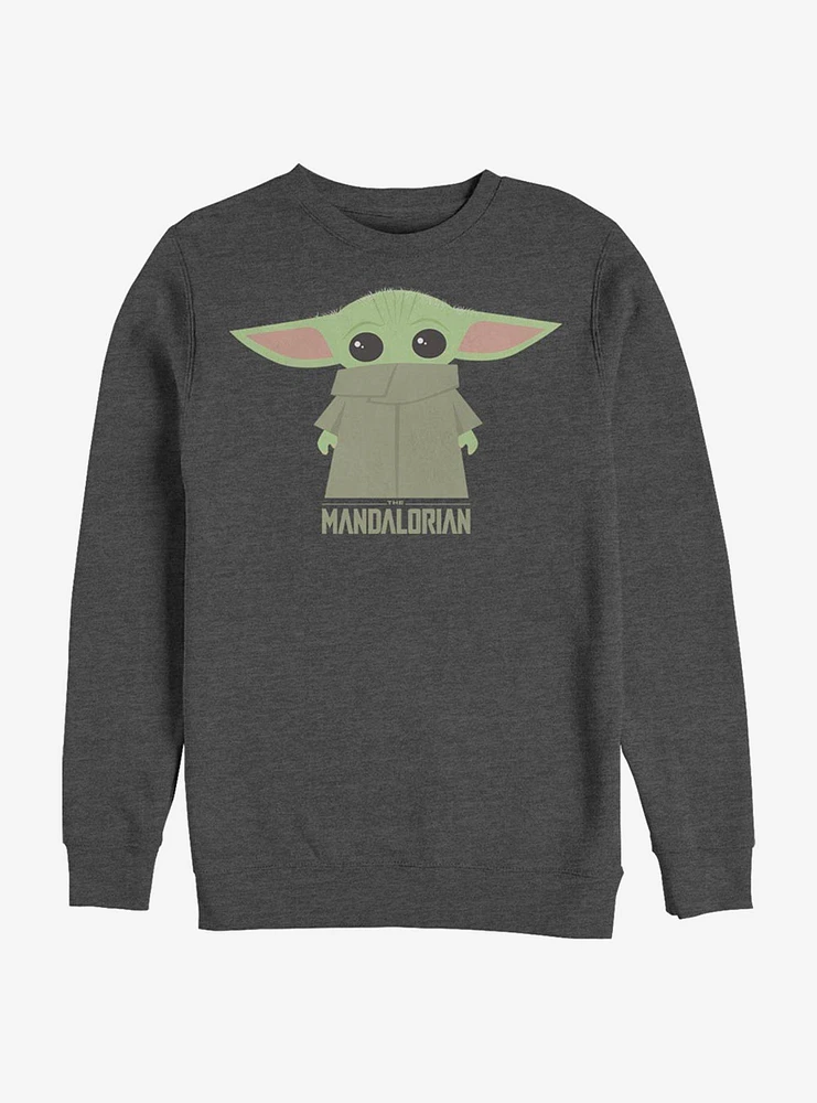 Star Wars The Mandalorian Child Covered Face Crew Sweatshirt