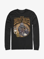 Star Wars The Mandalorian Vintage Mando Comic Long-Sleeve T-Shirt