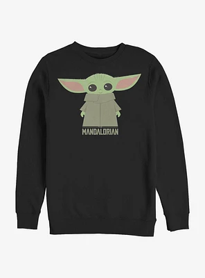Star Wars The Mandalorian Child Cute Stance Crew Sweatshirt