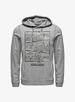 Star Wars The Mandalorian Child Doodle Panels Hoodie