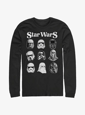 Star Wars Trooper Helmets Long-Sleeve T-Shirt