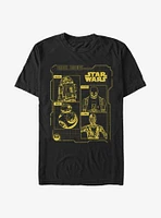 Star Wars Rebel Droids Schematics T-Shirt