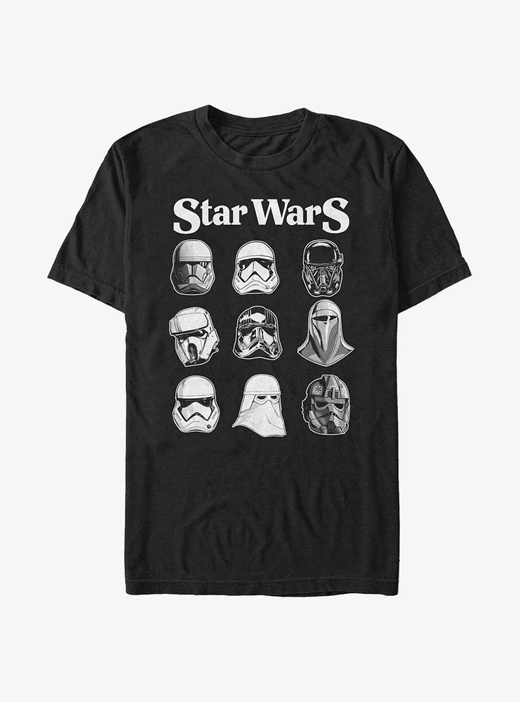 Star Wars Trooper Helmets T-Shirt