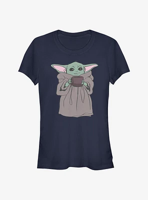 Star Wars The Mandalorian Child Tea Drinker Girls T-Shirt