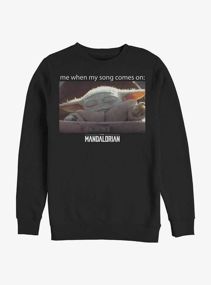 Star Wars The Mandalorian Song Meme Child Crew Sweatshirt