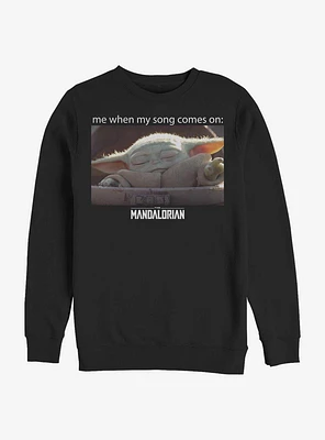 Star Wars The Mandalorian Song Meme Child Crew Sweatshirt