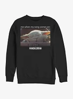 Star Wars The Mandalorian Song Meme Child Crew Sweatshirt