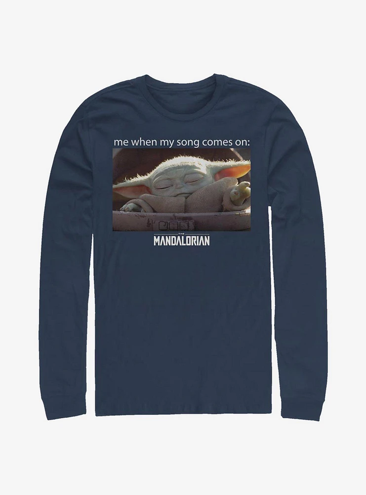 Star Wars The Mandalorian Song Meme Child Long-Sleeve T-Shirt