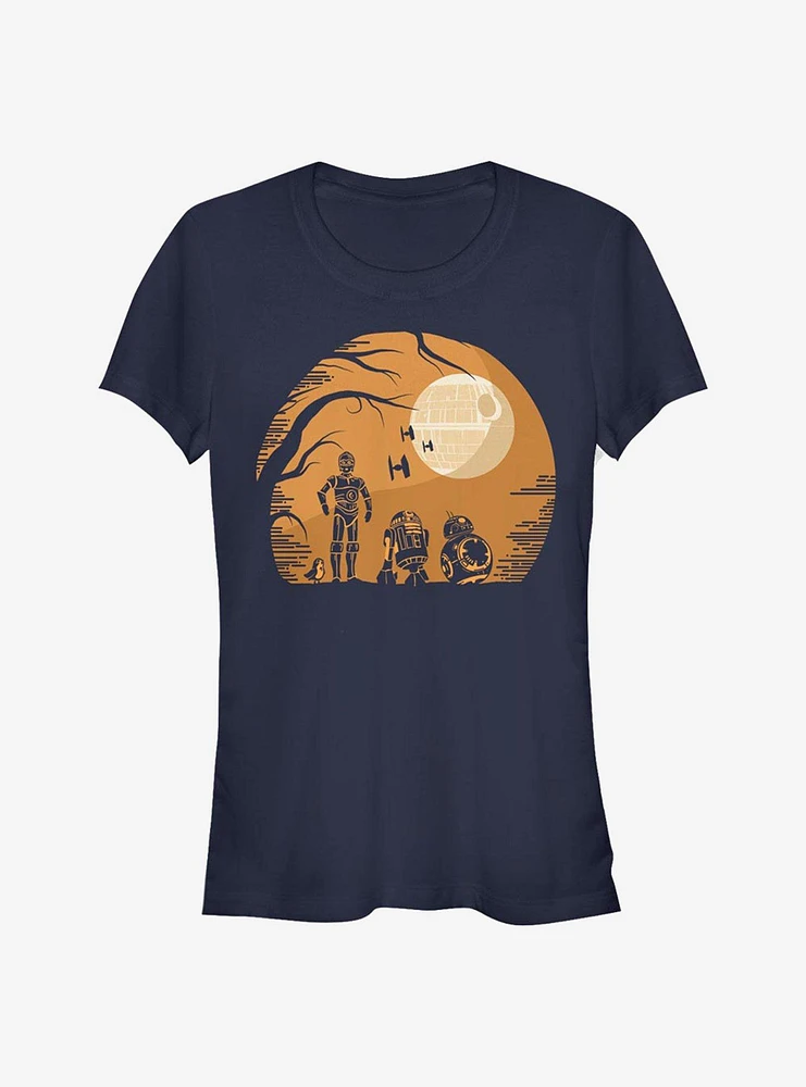 Star Wars Episode VIII The Last Jedi Droids Haunt Girls T-Shirt