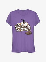 Star Wars: The Last Jedi Porgs And Chewbacca Accessories Girls T-Shirt