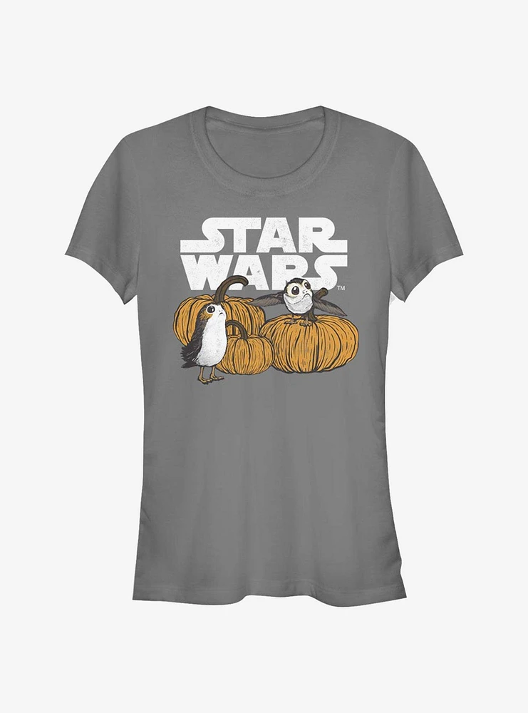 Star Wars: The Last Jedi Pumpkin Patch Porg Girls T-Shirt