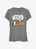 Star Wars: The Last Jedi Pumpkin Patch Porg Girls T-Shirt