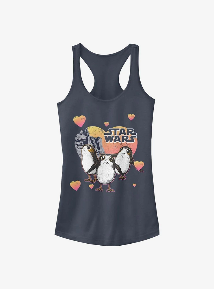 Star Wars: The Last Jedi Porg Hearts Girls Tank