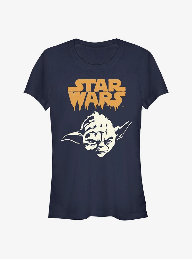 Star Wars Yoda Ghoul Girls T-Shirt