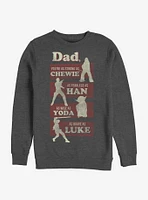 Star Wars Dad Is Crew Sweatshirt