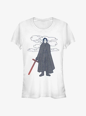 Star Wars: The Force Awakens Kylo Drawing Girls T-Shirt