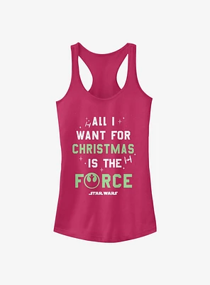 Star Wars Christmas Force Girls Tank