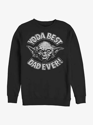 Star Wars Yoda Best Dad Crew Sweatshirt