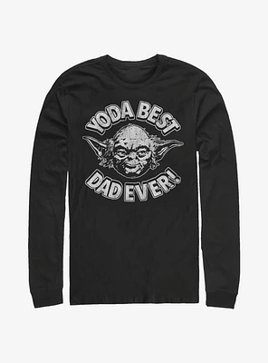 Star Wars Yoda Best Dad Long-Sleeve T-Shirt