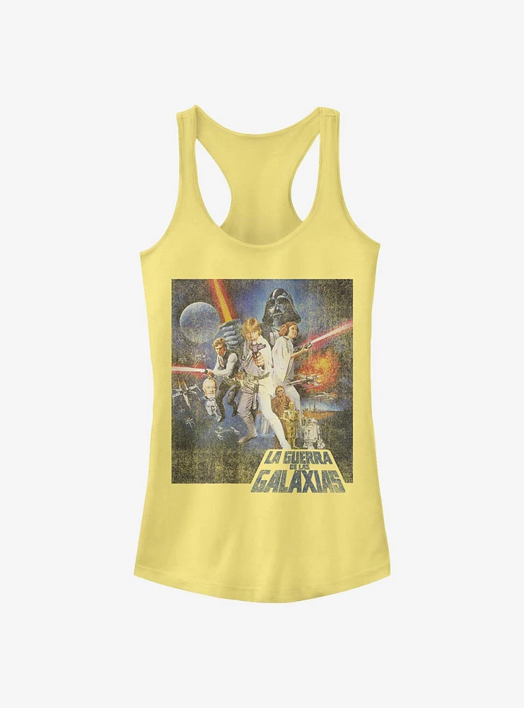 Star Wars Episode IV A New Hope La Guerra De Las Galaxias Poster Girls Tank Top