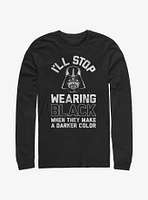 Star Wars Back Black Long-Sleeve T-Shirt