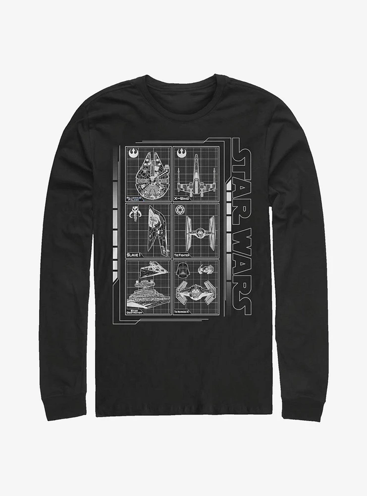 Star Wars Battle Ships Long-Sleeve T-Shirt