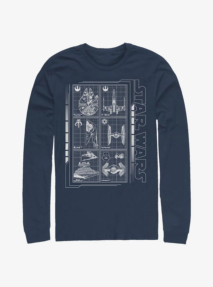 Star Wars Battle Ships Long-Sleeve T-Shirt