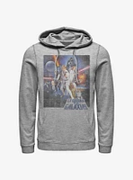 Star Wars Episode IV A New Hope La Guerra De Las Galaxias Poster Hoodie