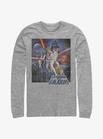 Star Wars Episode IV A New Hope La Guerra De Las Galaxias Poster Long-Sleeve T-Shirt