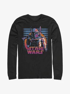 Star Wars Neon Fett Long-Sleeve T-Shirt