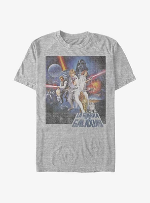Star Wars Episode IV A New Hope La Guerra De Las Galaxias Poster T-Shirt