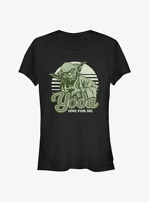 Star Wars Yoda One Retro Girls T-Shirt