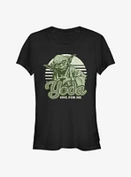 Star Wars Yoda One Retro Girls T-Shirt