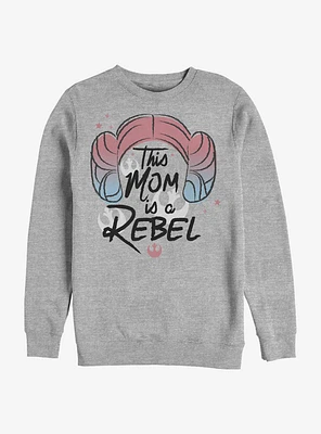 Star Wars Rebel Leia Mom Crew Sweatshirt